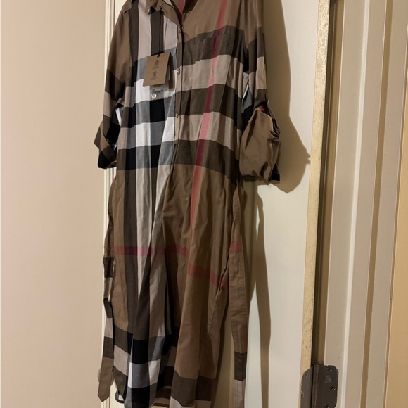 Burberry Brown Plaid Dress NWT - Picture 10 of 11